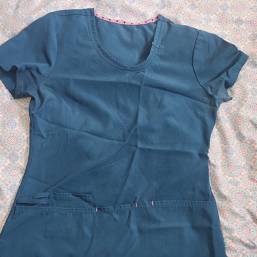 Heart Soul Teal Short Sleeve Top